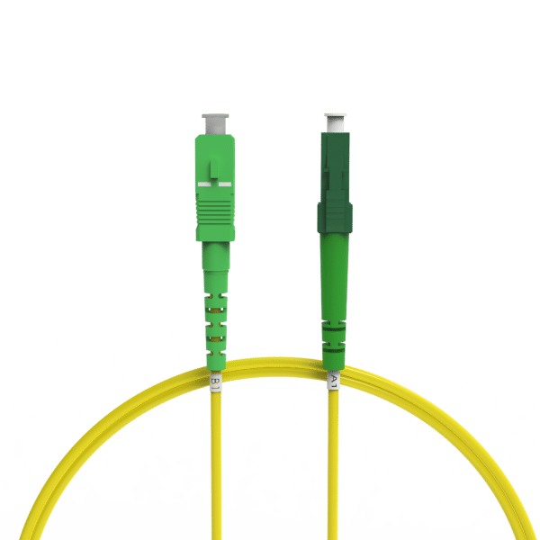 nexinex OS2 Glasfaserkabel LC/APC auf SC/APC (0,5 - 100m) Patchkabel | Simplex Singlemode FTTH Glasfaser LWL Lichtwellenleiter Kabel LC/SC
